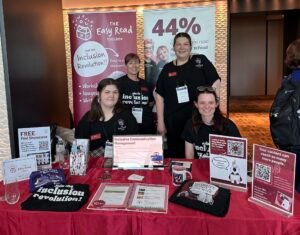 The Easy Read Toolbox team at their expo stall.